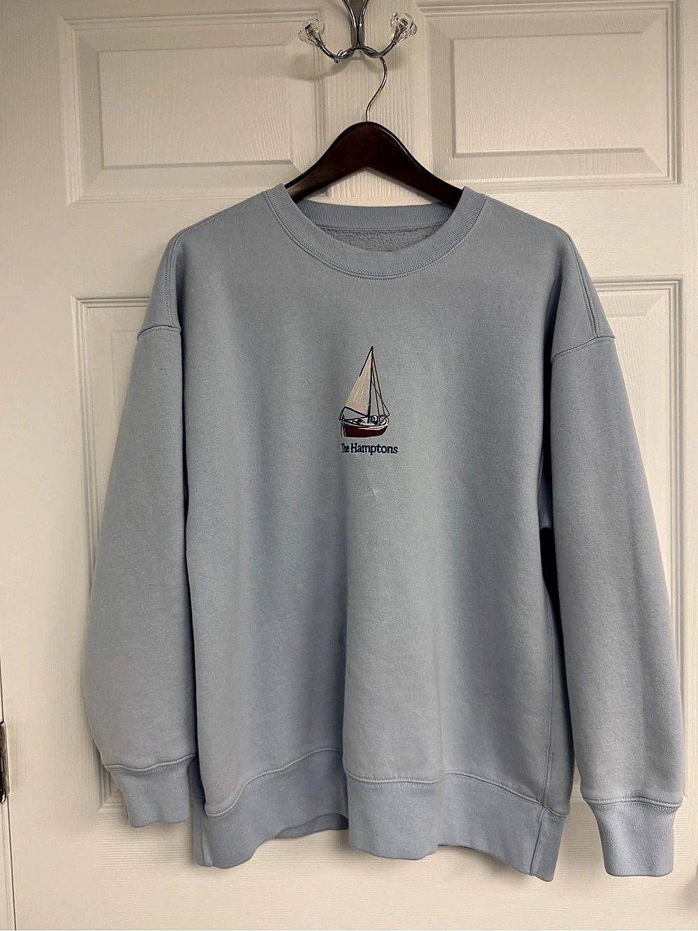 Abercrombie & Fitch The Hamptons Graphic Sweatshirt in Blue Large Like New